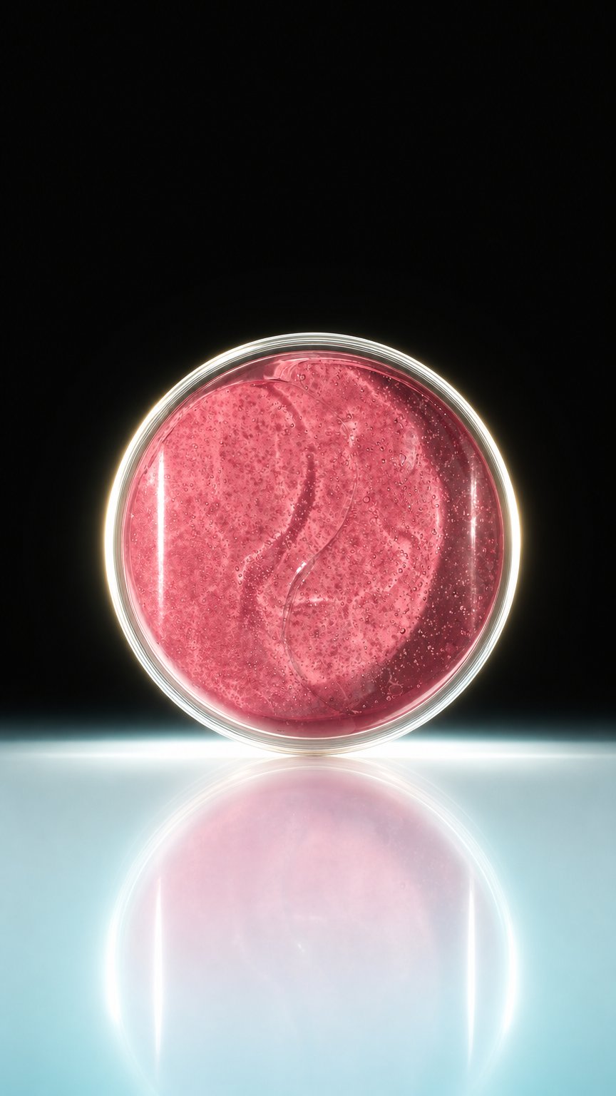 AI product shot of Rosé Hydrating Under Eye Masks