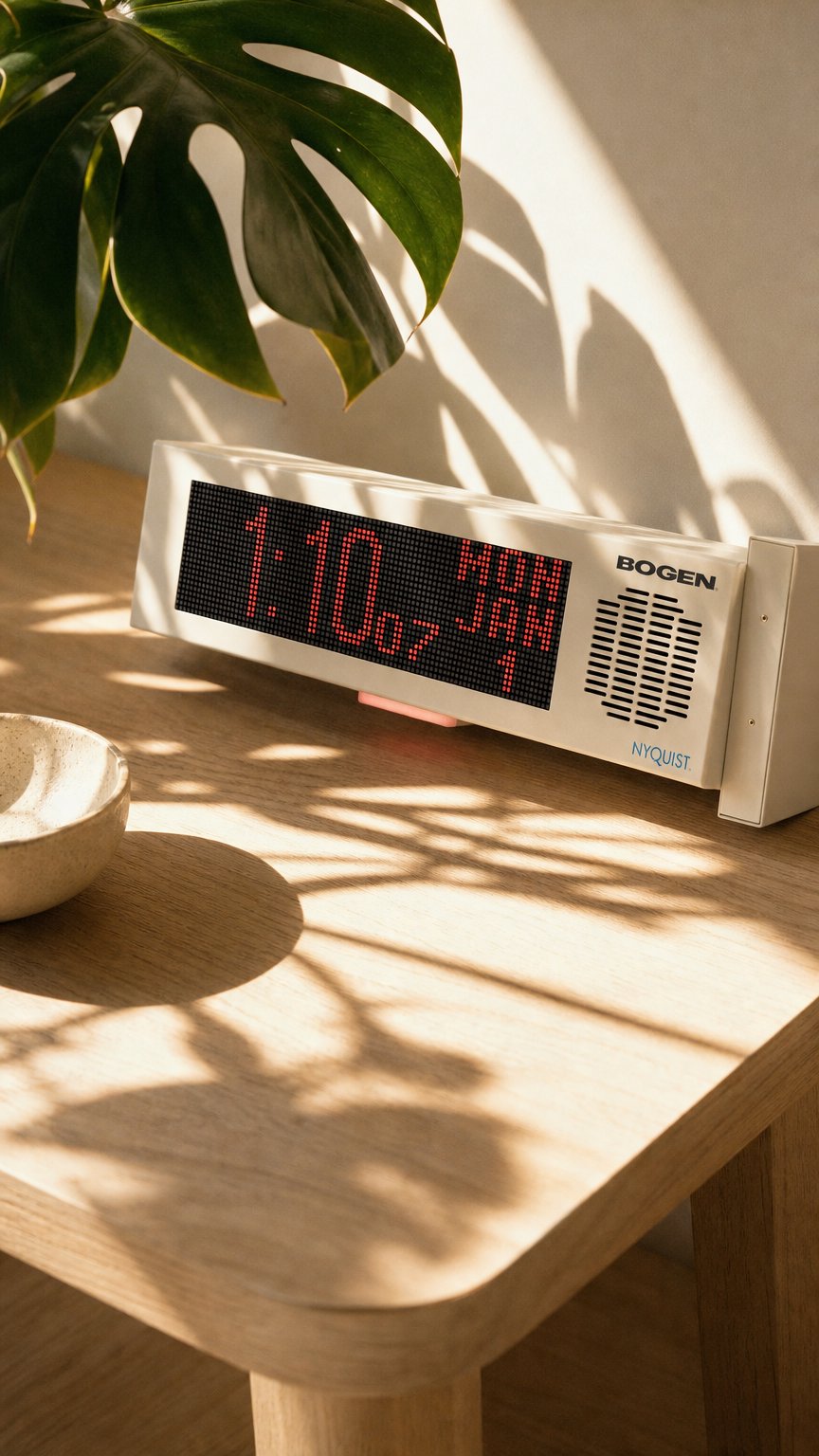 AI product shot of Nyquist VoIP Double-Sided LED Message Display & Flasher NQ-DSC01