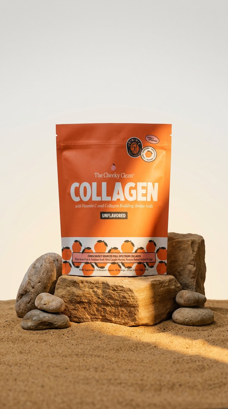 AI product shot of Collagen by TheCheekyClean