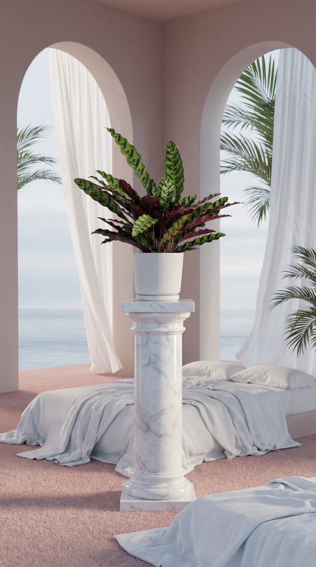 AI product shot of Calathea Lancifolia (Rattlesnake Plant)-30cm