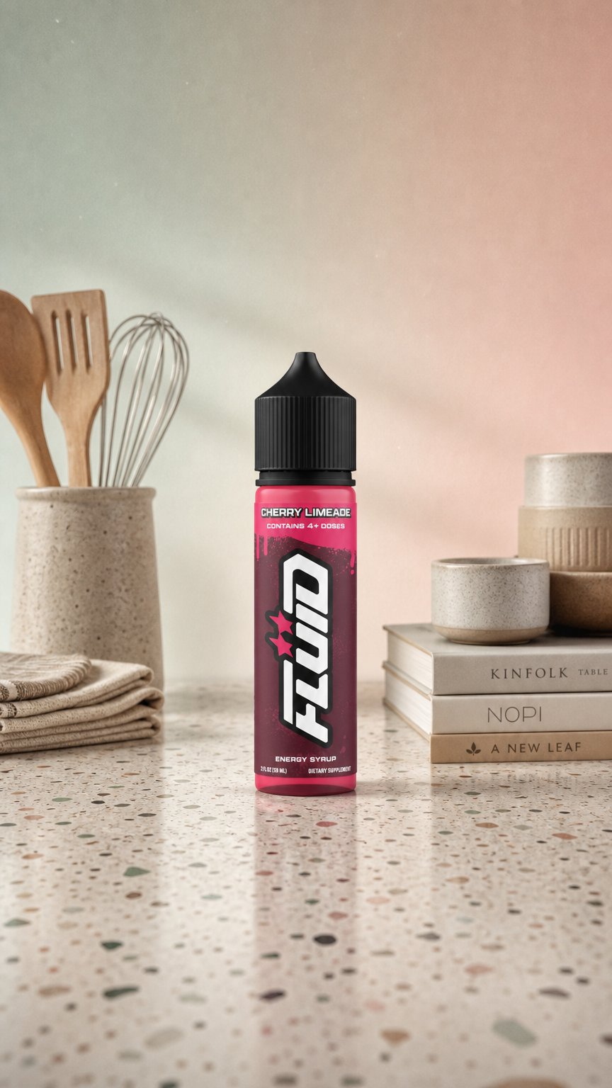 AI product shot of Energy Syrup