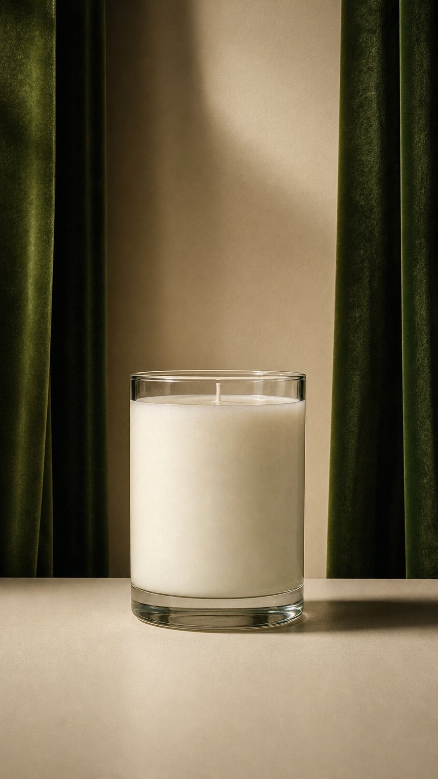 AI product shot of Lunass Cotton Wick Candle Refill