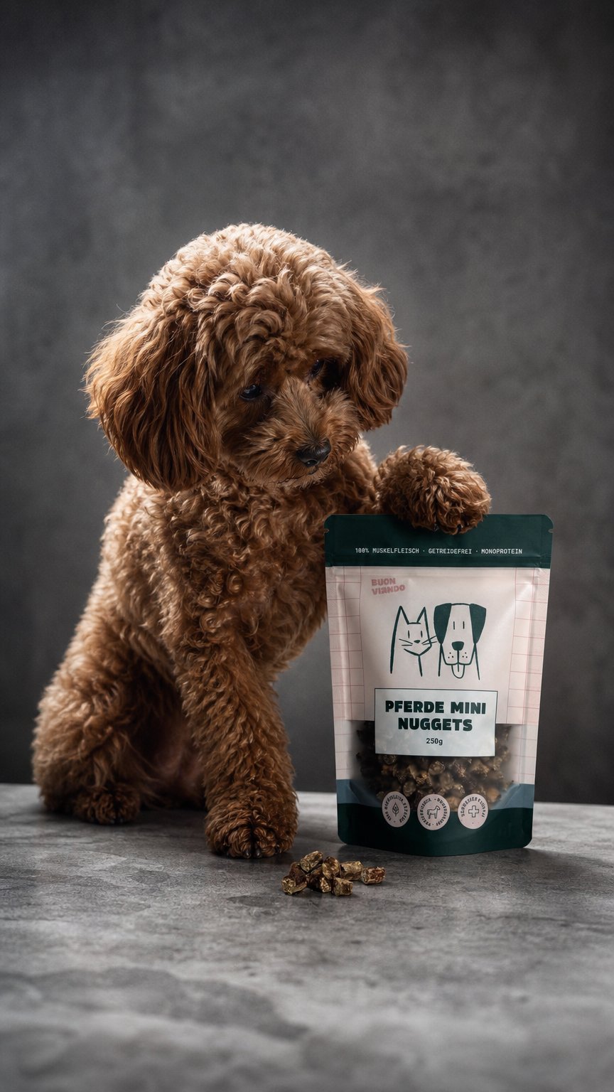 AI product shot of Pferde Mini Nuggets