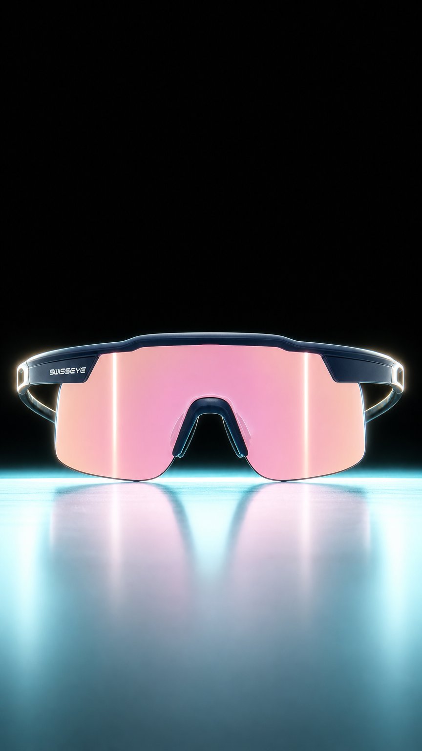 AI product shot of SWISSEYE RACER 2 blue matt / black