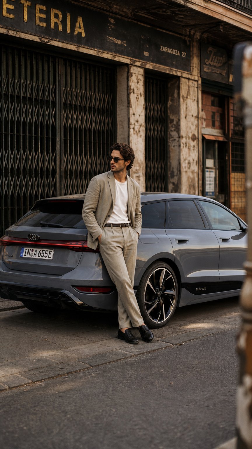 AI product shot of A6 Avant e-tron
