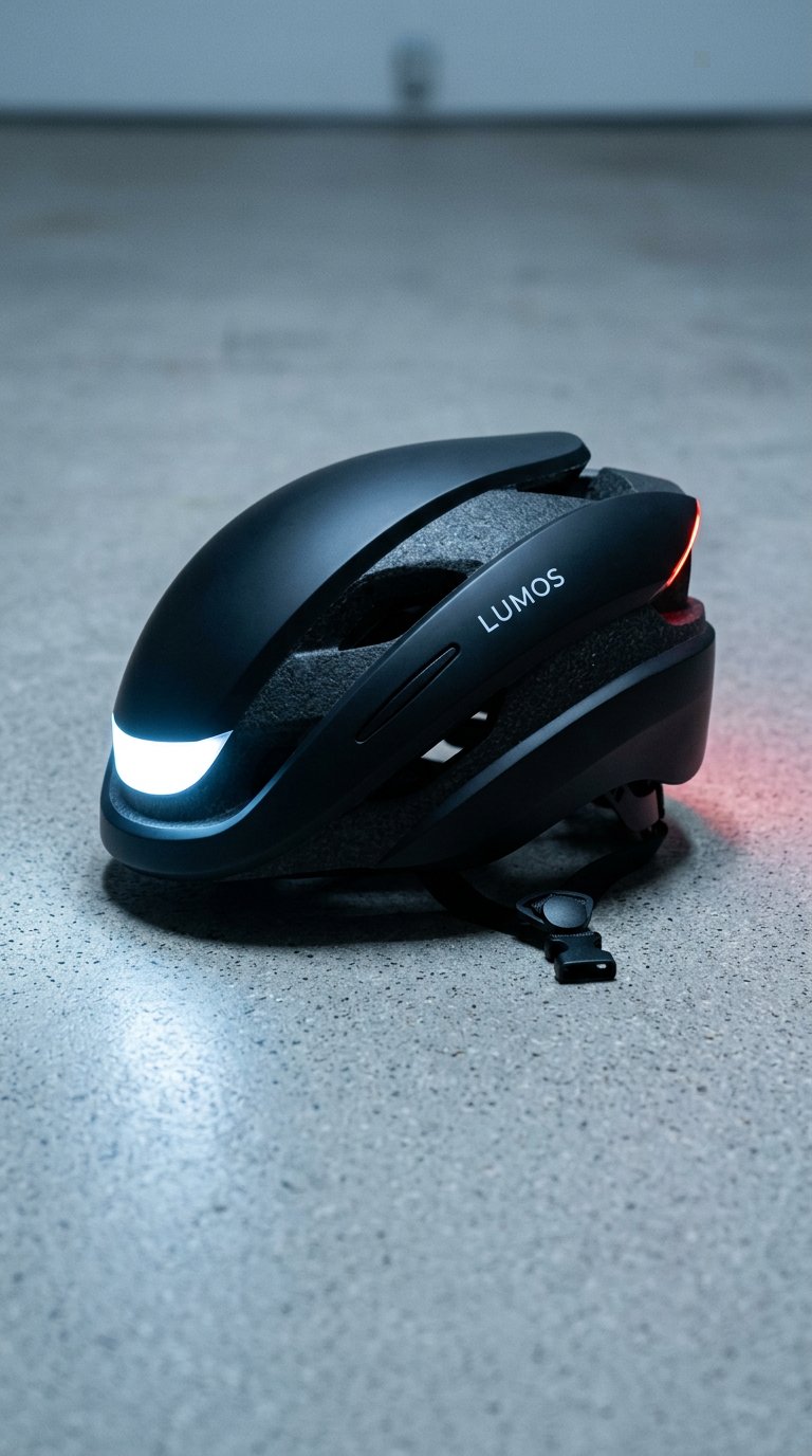 AI product shot of Lumos Ultra Smart Bike Helmet