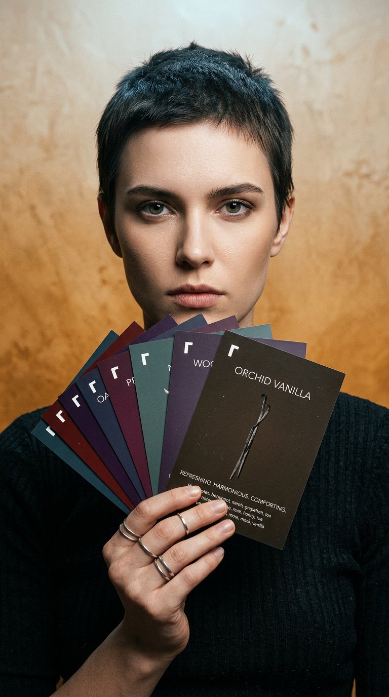AI product shot of FRAGRANCE SAMPLES