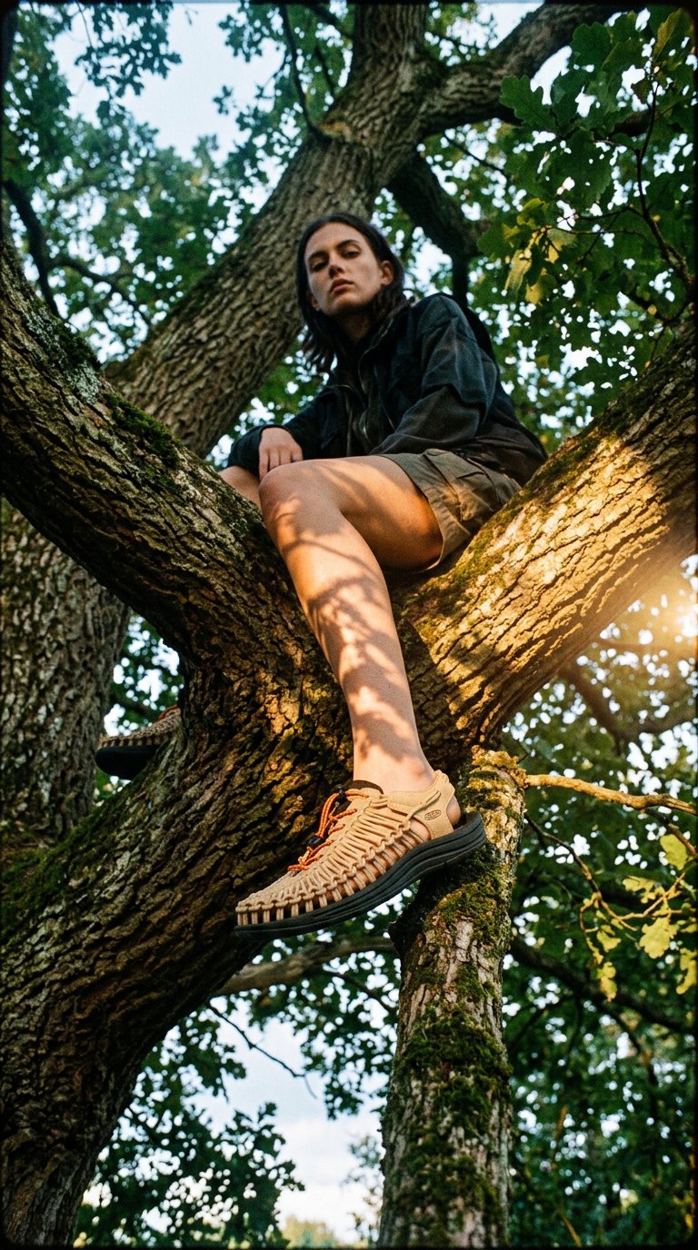AI product shot of Keen Uneek Sneaker