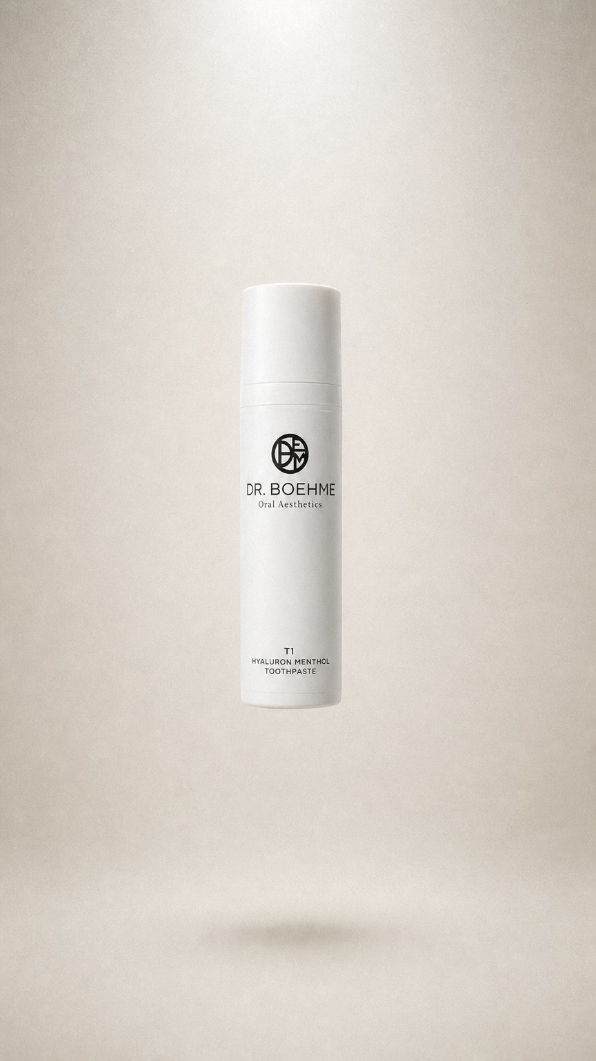 AI product shot of T1 Hyaluron Menthol Zahncreme
