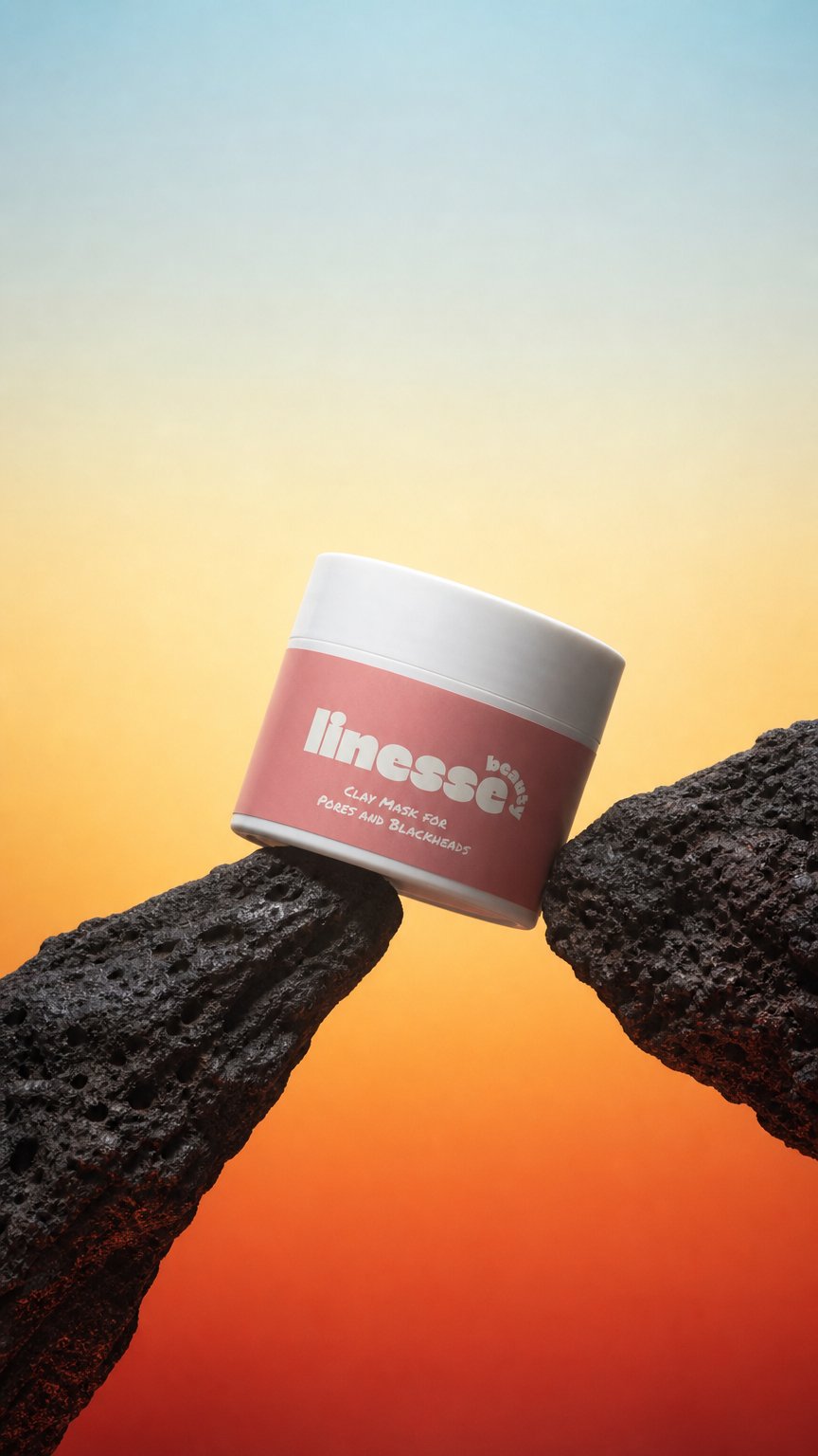 AI product shot of Clay Mask for Pores and Blackheads