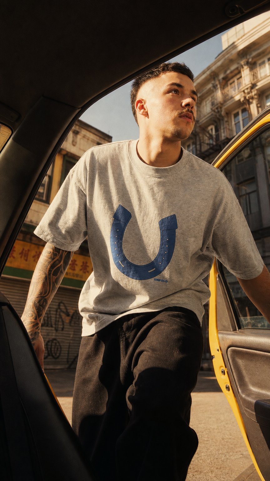 AI product shot of Grey Classic Tee