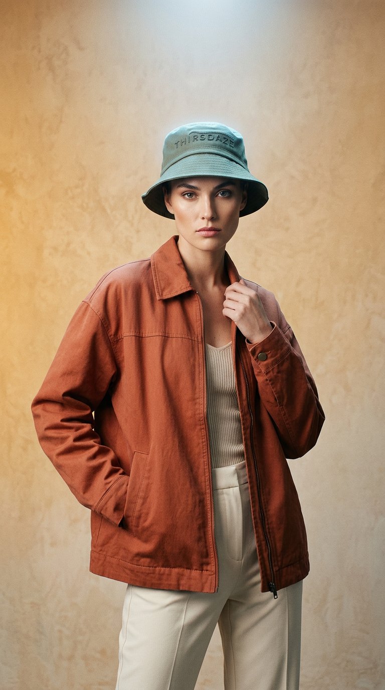 AI product shot of Hylani Ponytail Bucket Hat