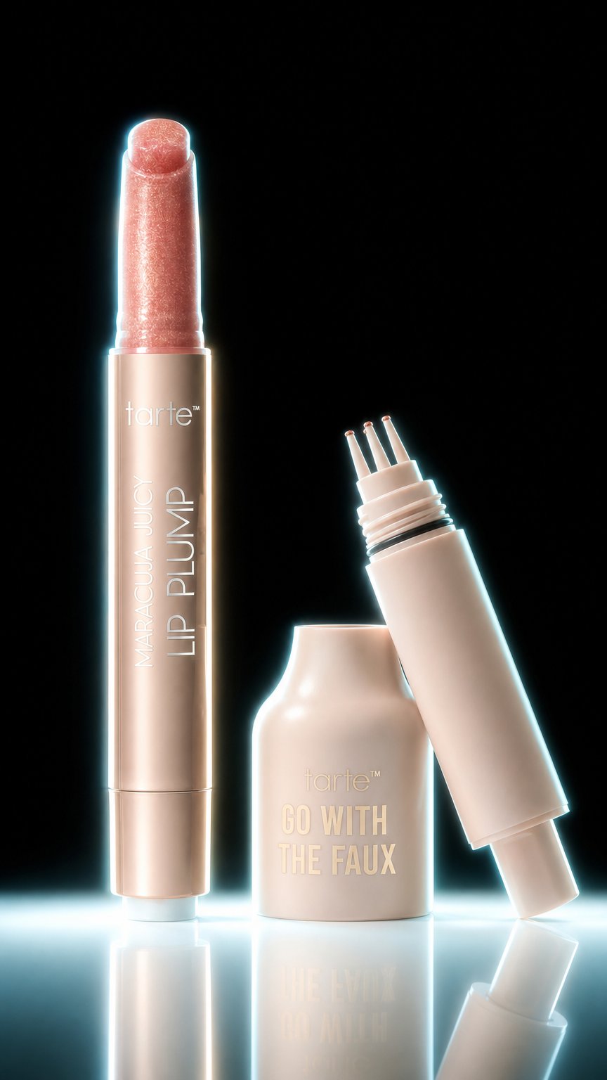 AI product shot of Tarte Freckle Stamp & Juicy Lip Shimmer Set