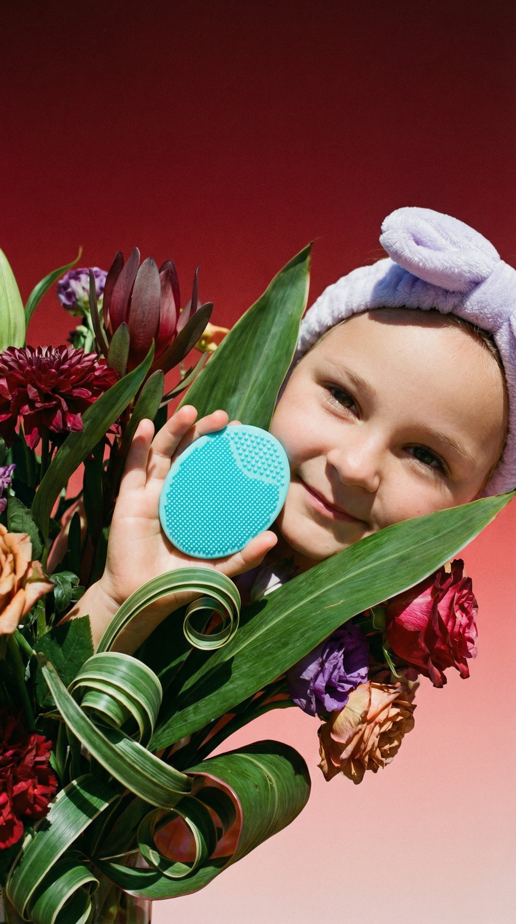 AI product shot of NORA LUVS Face Buffer