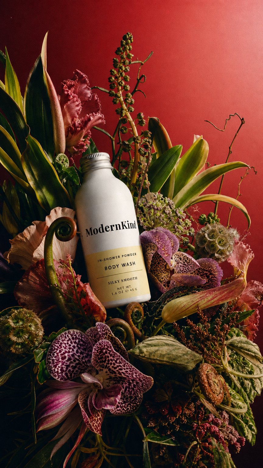AI product shot of Body Wash Powder Starter Set