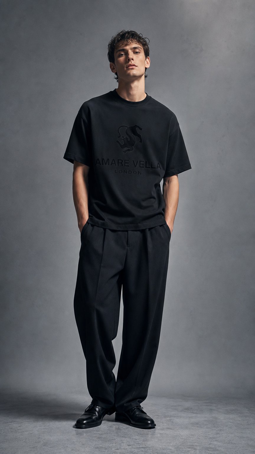AI product shot of Amare Vella SS26 Panther Shirt