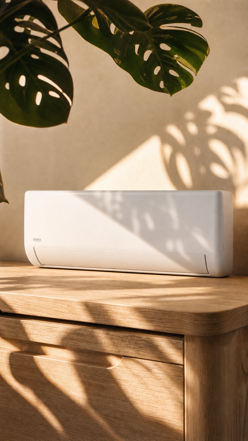AI product shot of VIVAX R PRO design air conditioner ACP-09CH25AERI PRO R32
