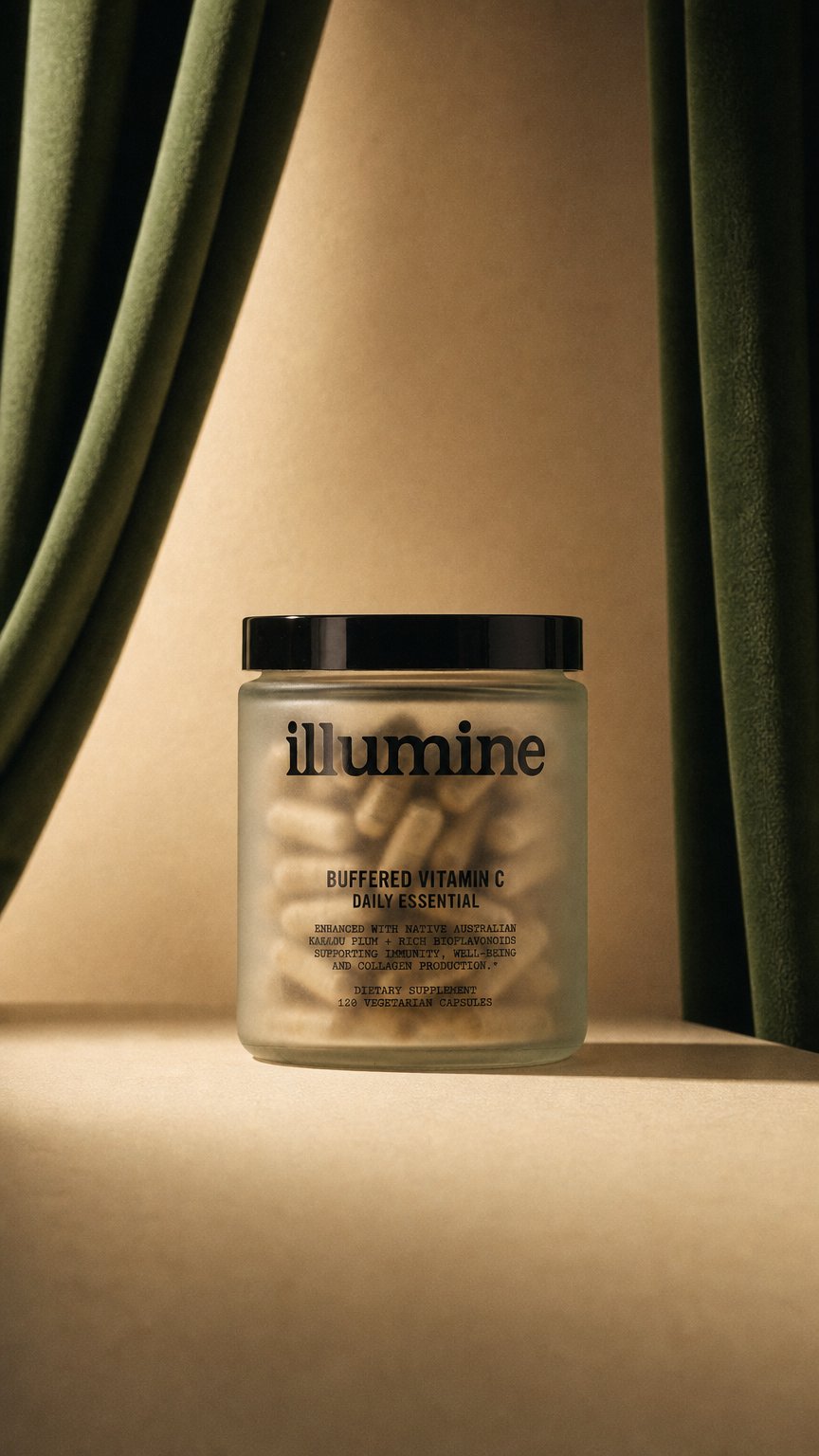 AI product shot of Buffered Vitamin C + Bioflavonoids