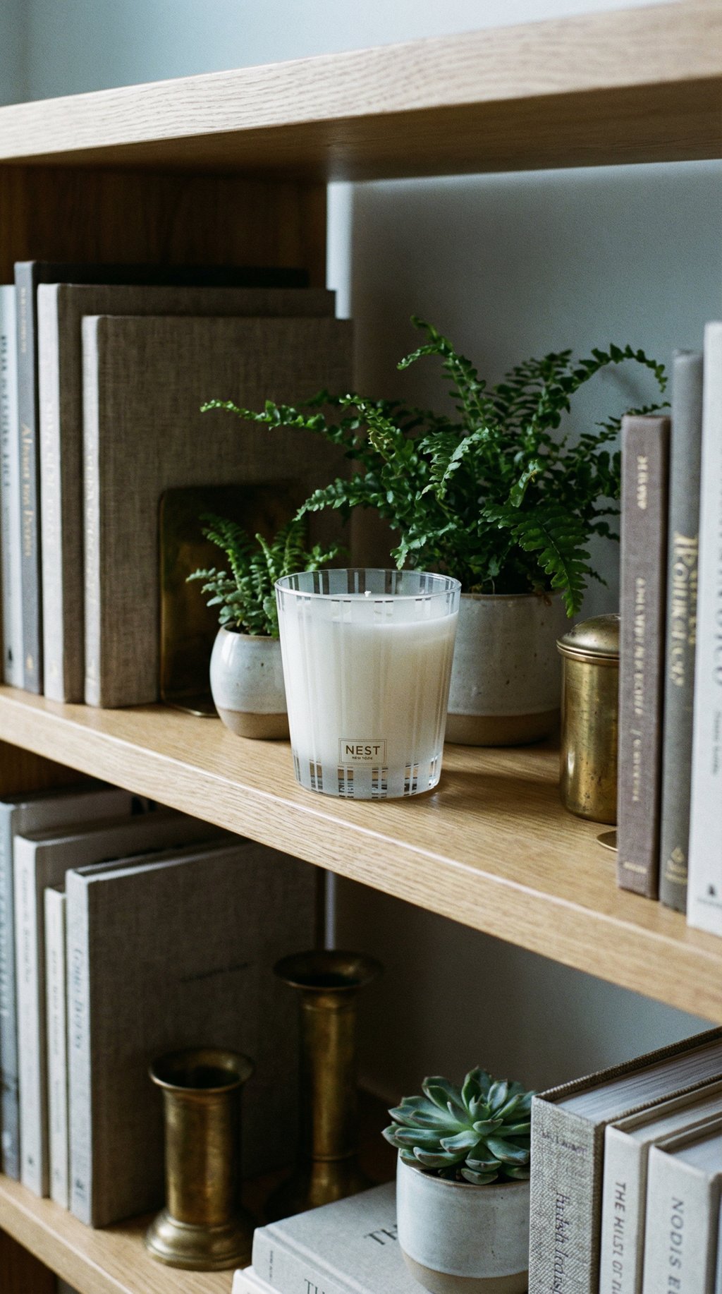 AI product shot of Amber & Incense 3-Wick Candle