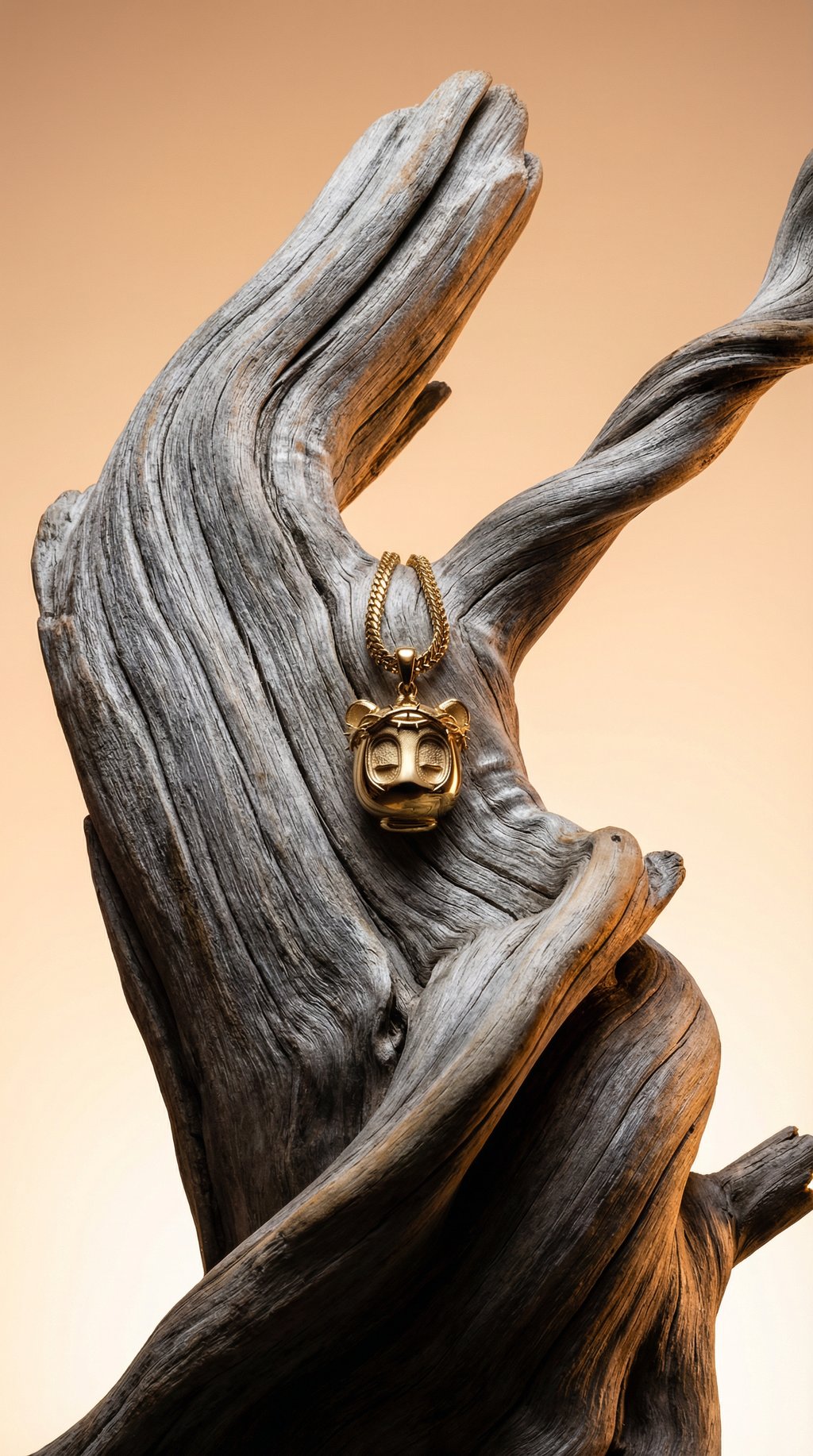 AI product shot of MAISON BEAST 3D BEAST HEAD PENDANT