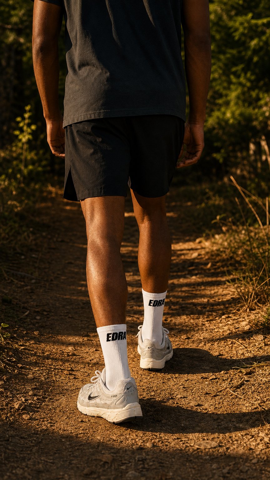 AI product shot of FLOATLITE™ Long Run Sock - White