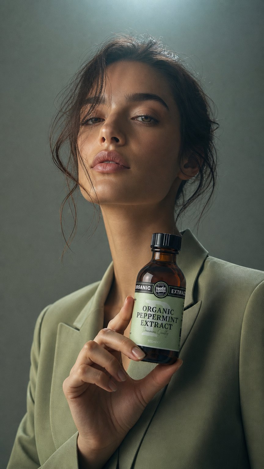 AI product shot of Organic Peppermint Extract