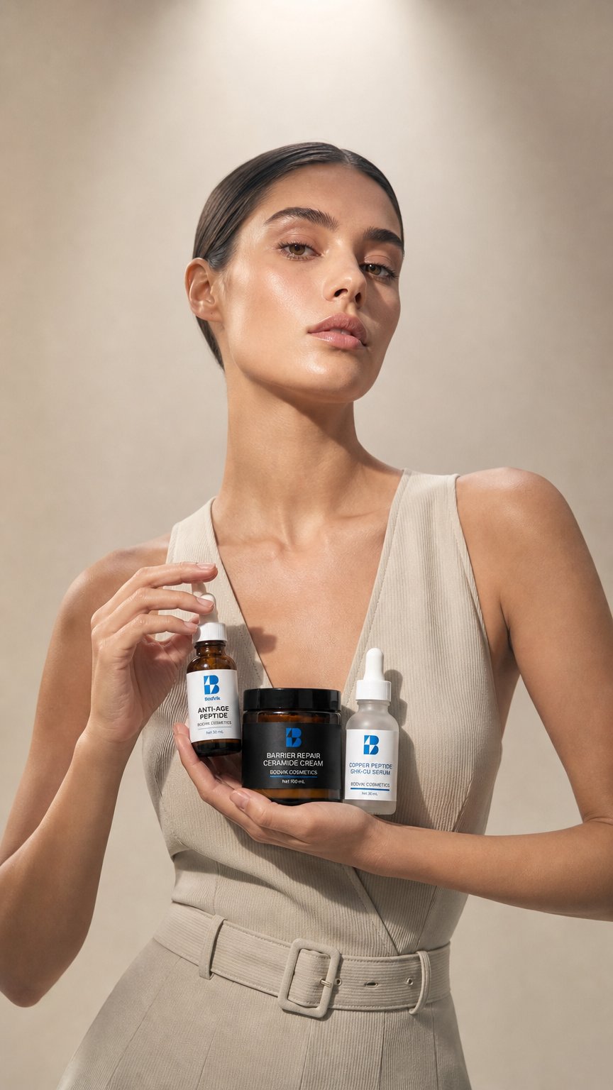 AI product shot of BodVik Cosmetics