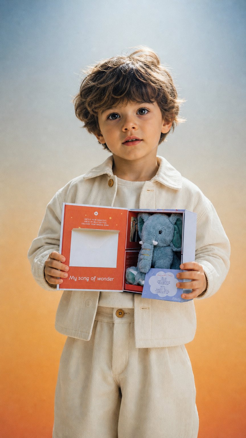 AI product shot of Slaap maar fijn - Slaapliedje met naam van de baby