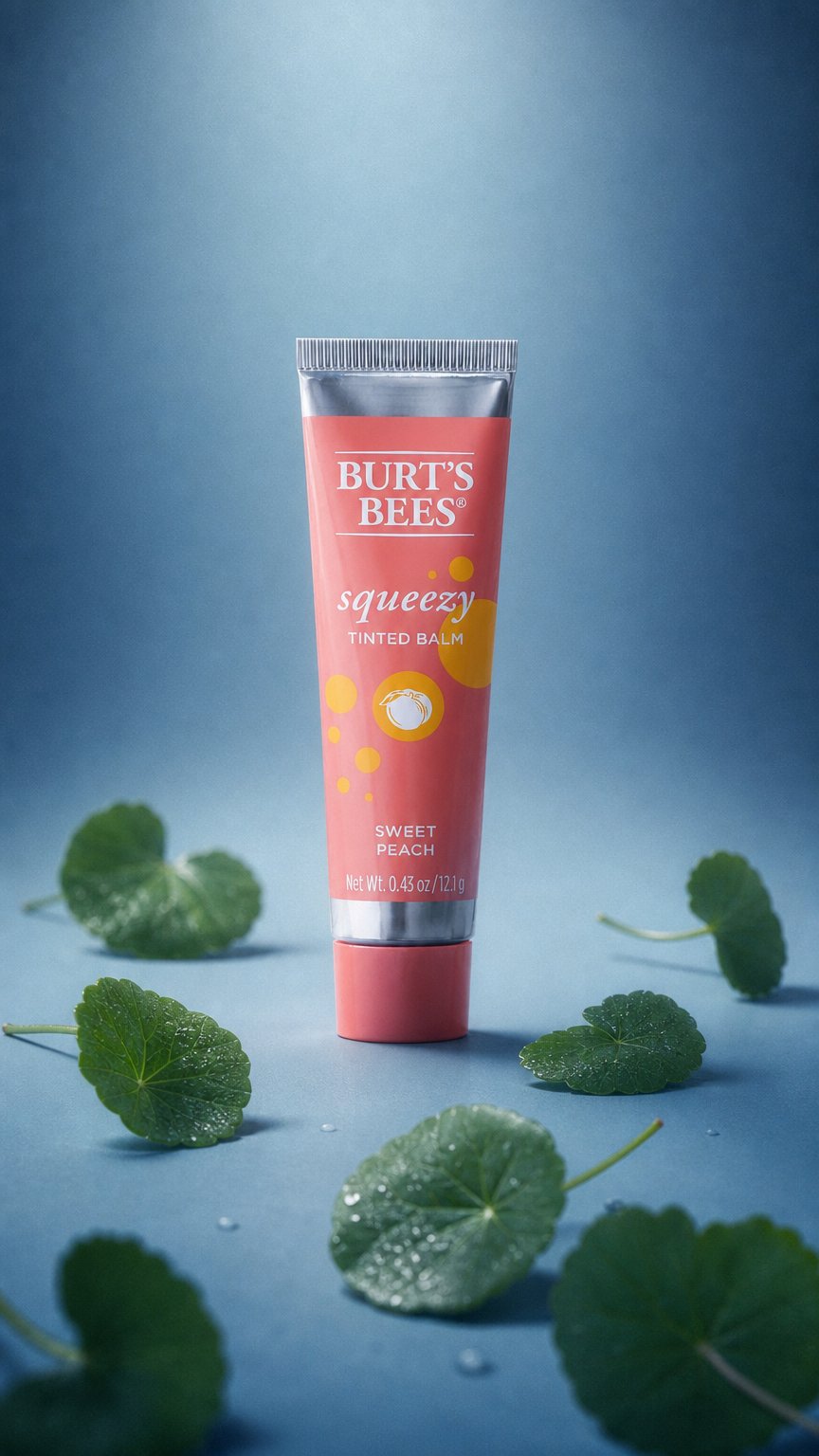 AI product shot of Squeezy Tinted Balm