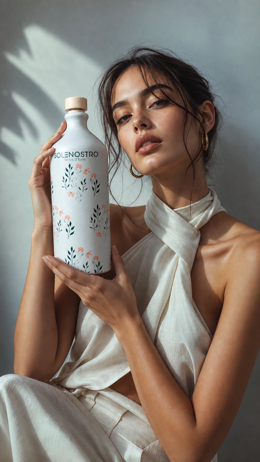 AI product shot of Orcio Classico – Huile d’olive vierge extra – 500ml