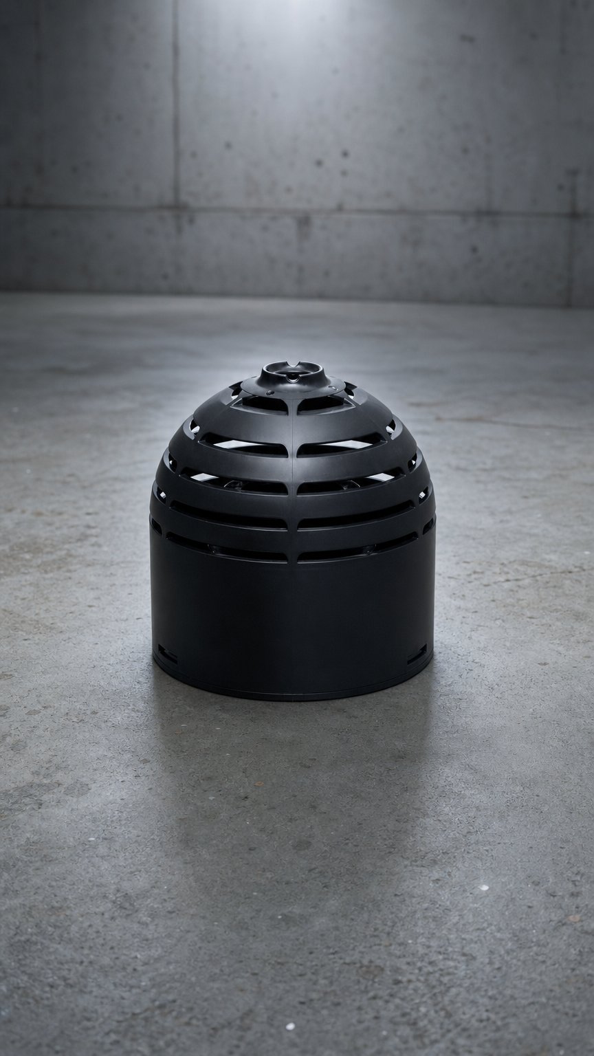 AI product shot of RatCapz Rodent-Proof Roof Vent Cap