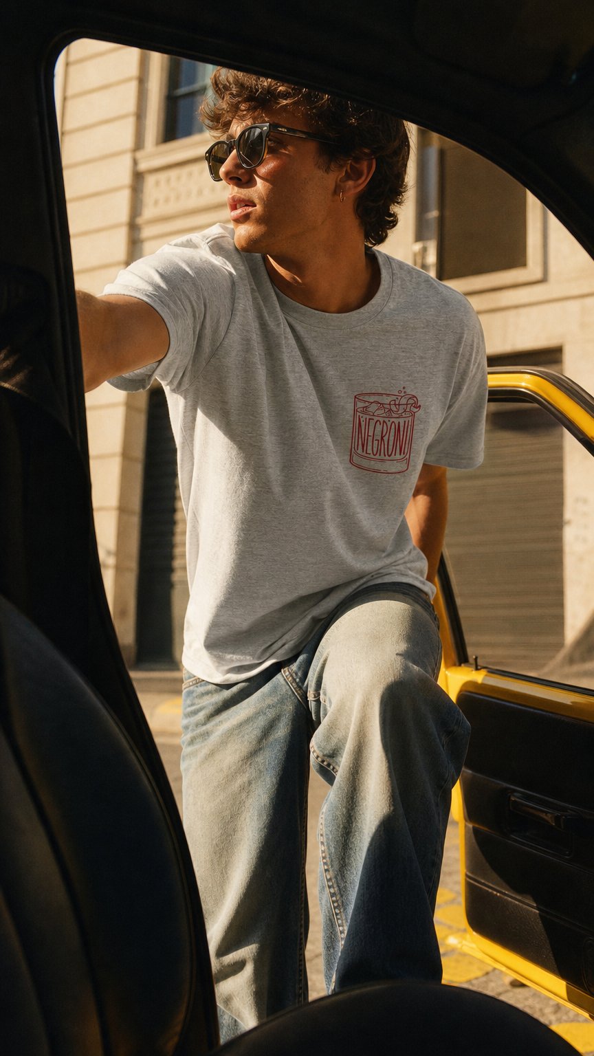 AI product shot of Negroni tee