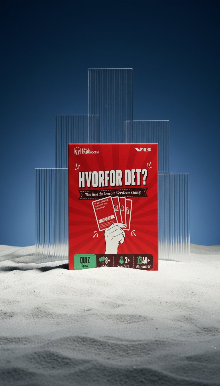 AI product shot of Hvorfor det?