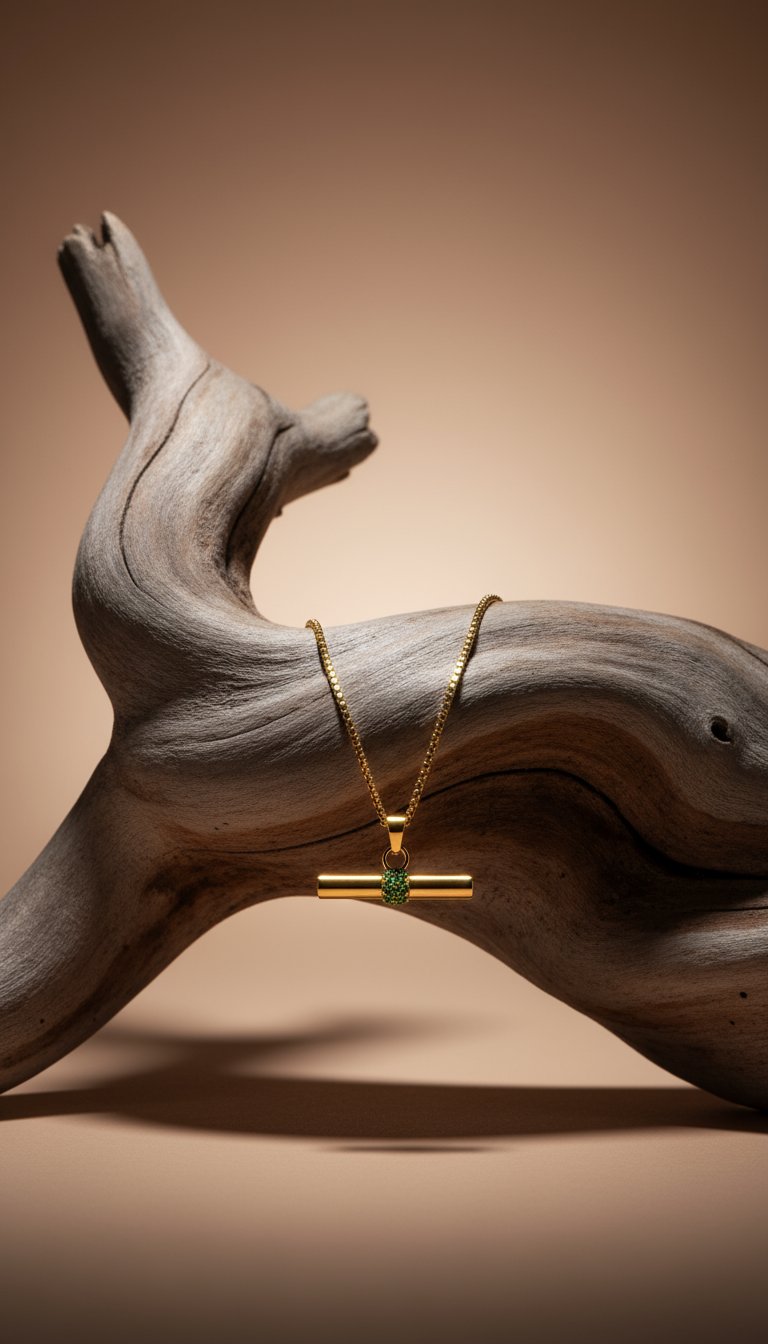AI product shot of Lila Pendant Chain Necklace