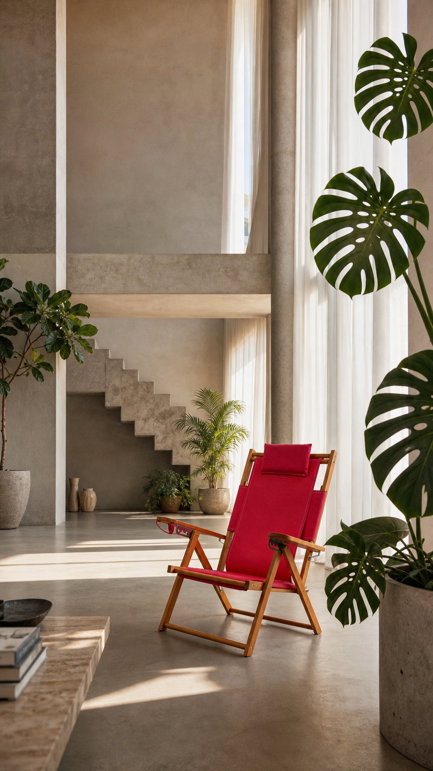 AI product shot of Nauset Recliner- Pink