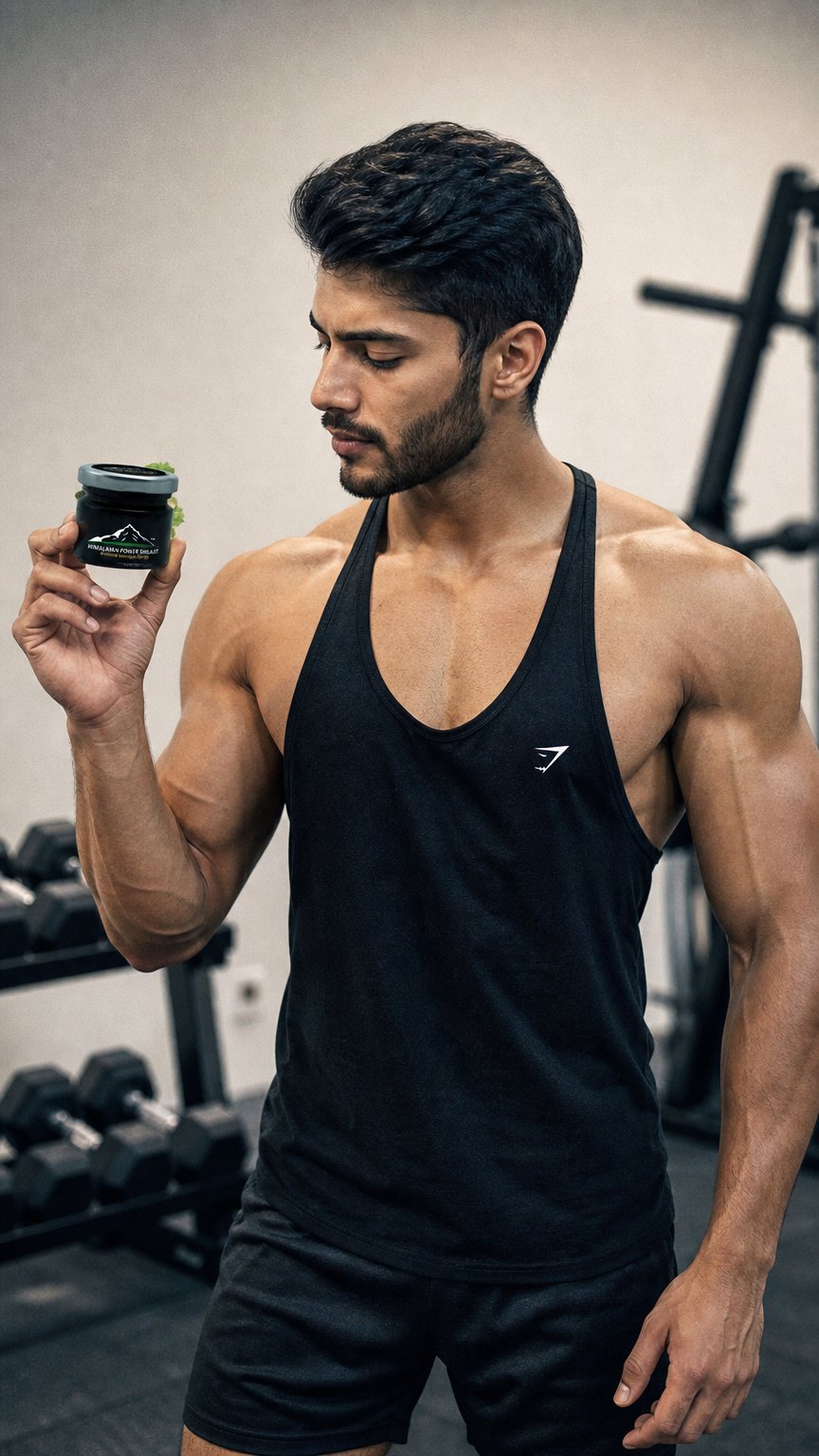 AI product shot of Himalayan Natural Shilajit Resin