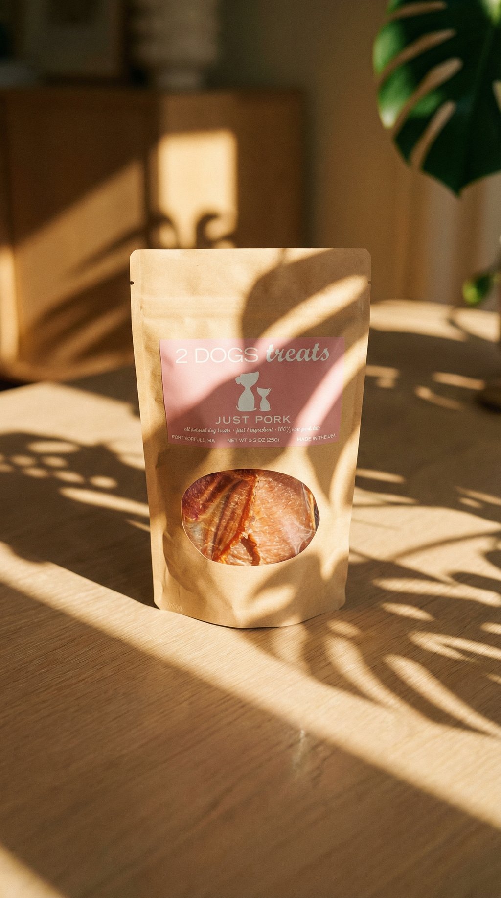 AI product shot of Just Pork Treats