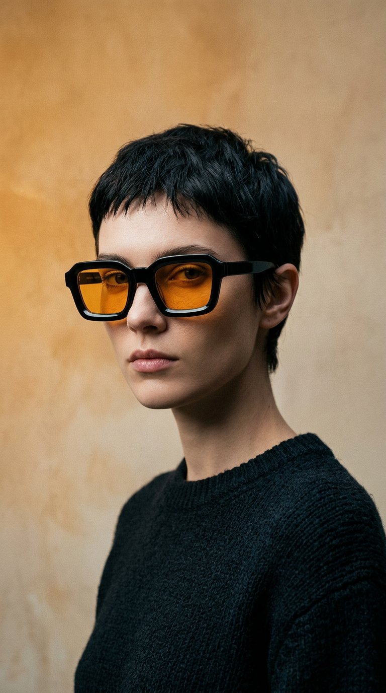 AI product shot of NAYAH Black Orange