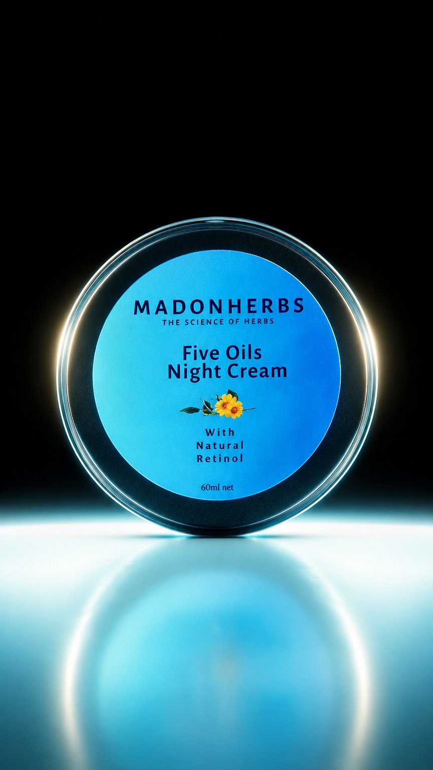 AI product shot of 5 Oils Night Cream 60mls
