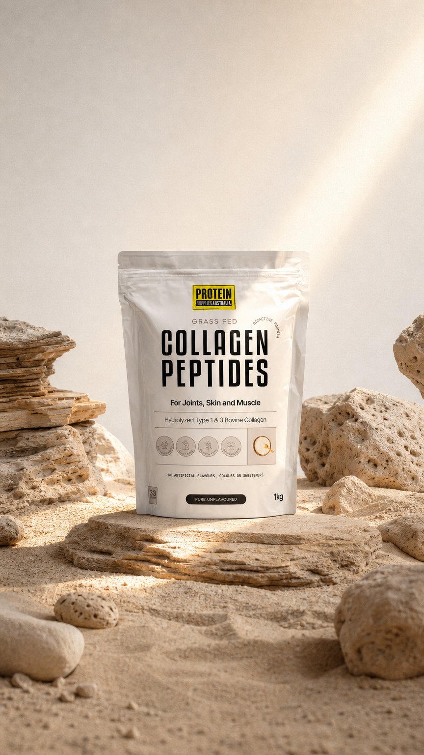 AI product shot of COLLAGEN PEPTIDES - UNFLAVOURED