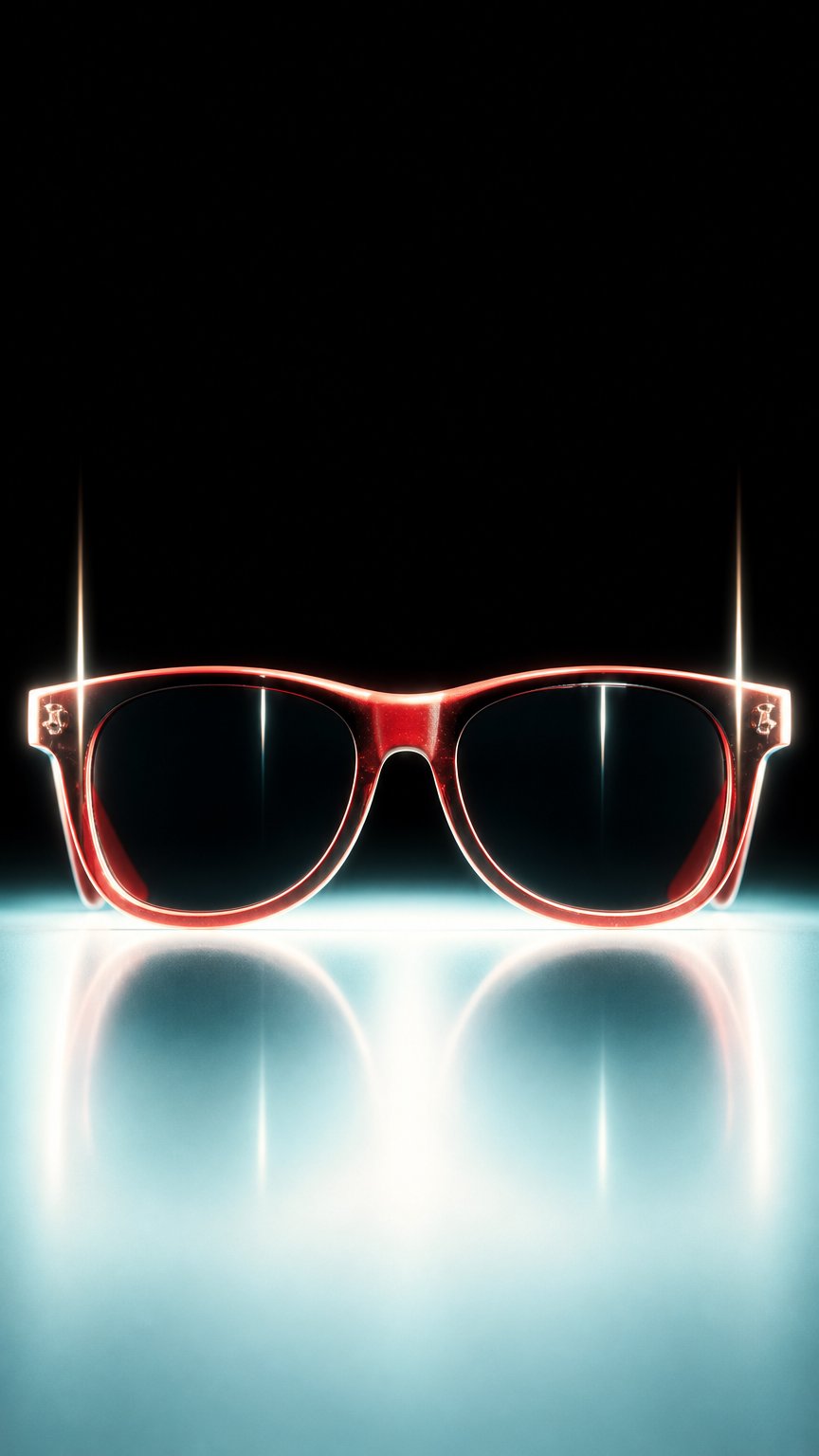 AI product shot of Dynamite Forever Sunglasses Stealth Black Red Shades Skateboard Eyewear