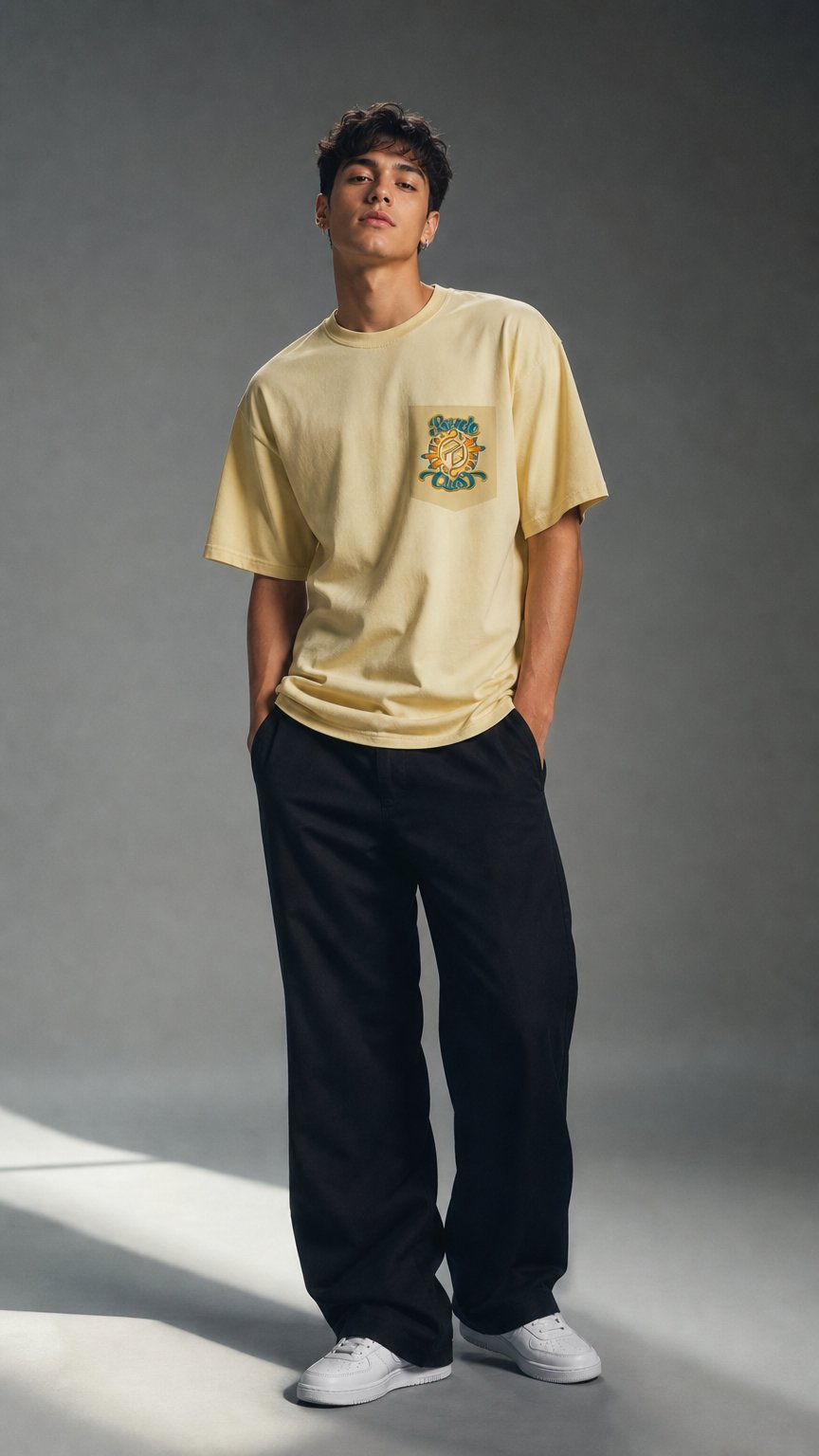 AI product shot of [PRE-ORDER] Retro Summer Psyde Quest T-Shirt