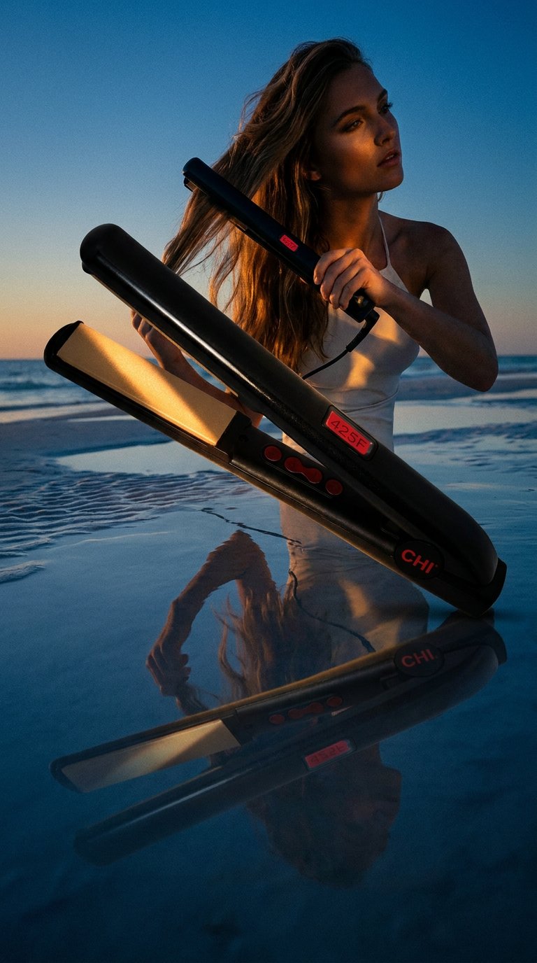 AI product shot of CHI G2 Ceramic and Titanium Hair Styling Iron