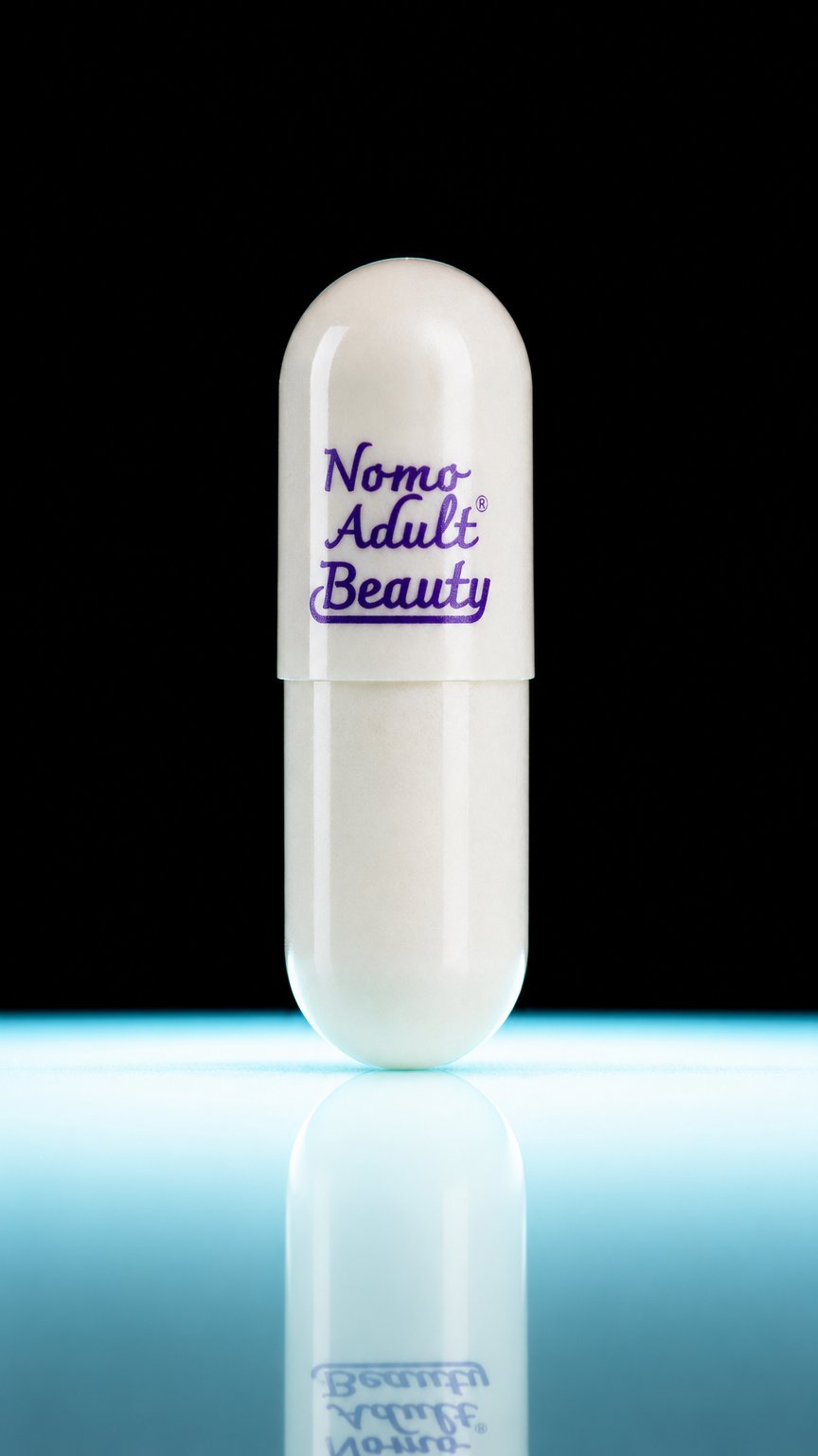 AI product shot of NOMOADULT® Beauty