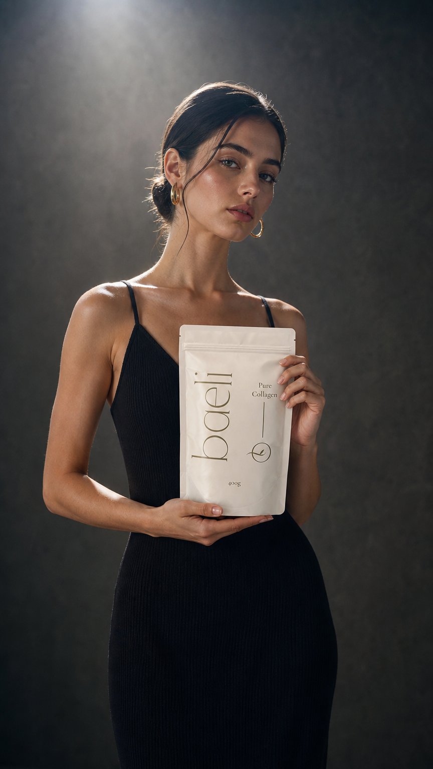AI product shot of Pure Collagen Peptides | Baeli