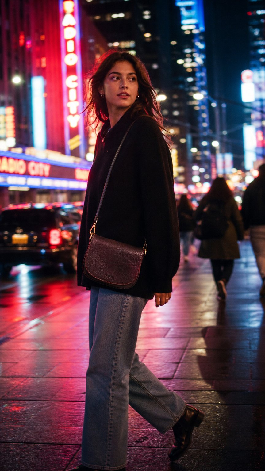 AI product shot of Embossed Heritage Collection Leather Crossbody Bag