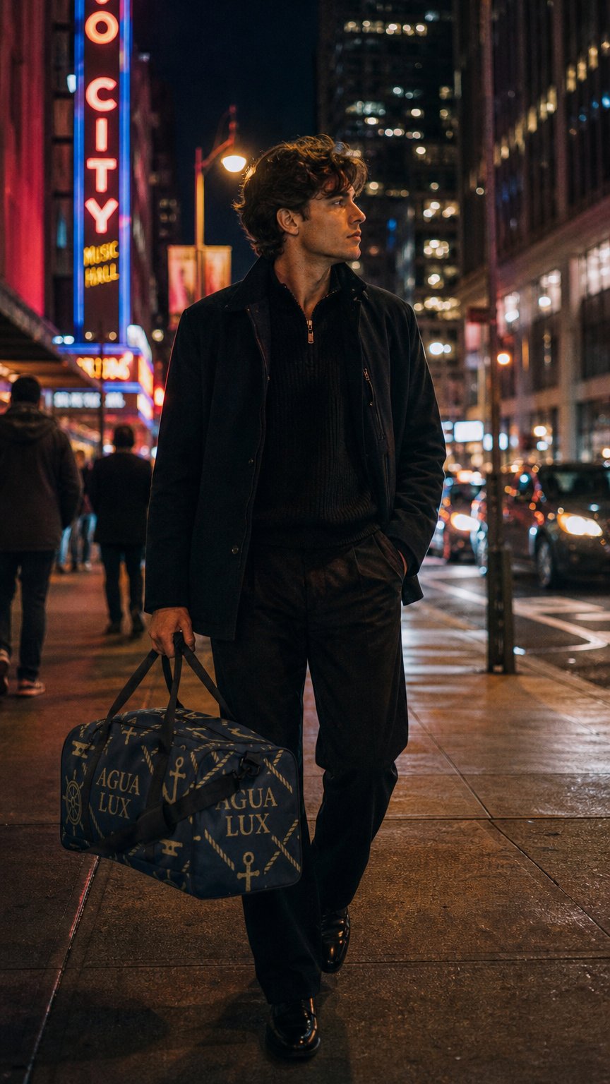 AI product shot of Agua Lux Weekender