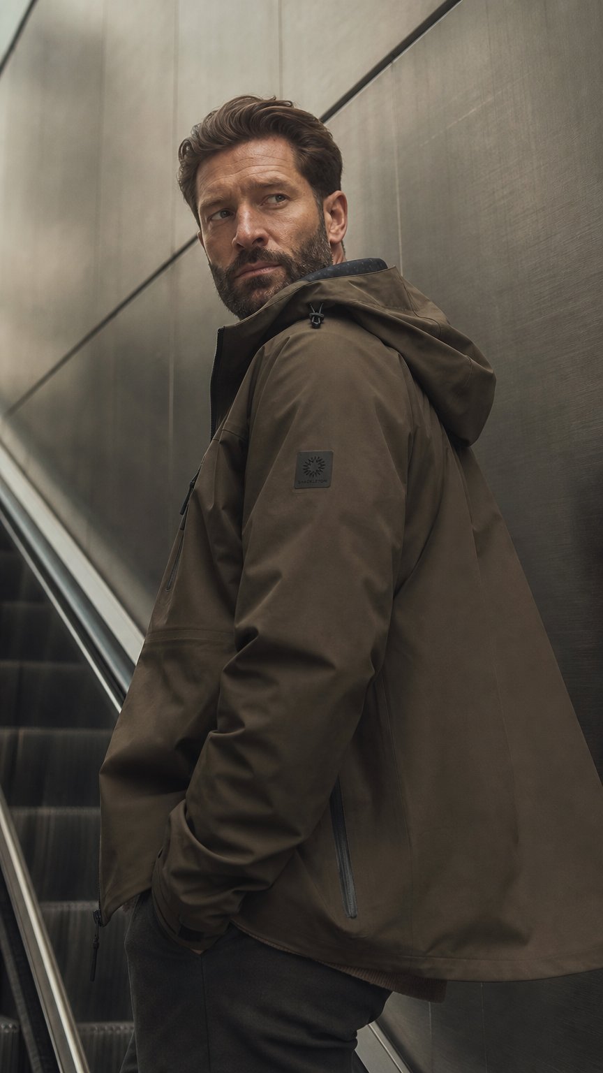 AI product shot of Markham Hardshell Jacket