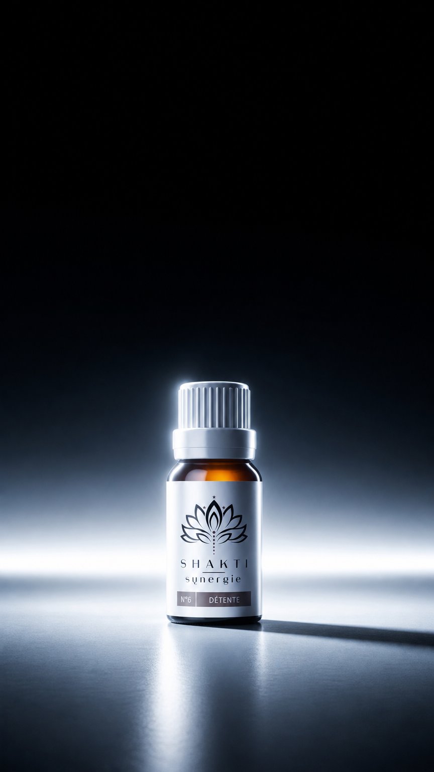 AI product shot of CABINE - Synergies Shakti - Mélanges aromatiques ciblés