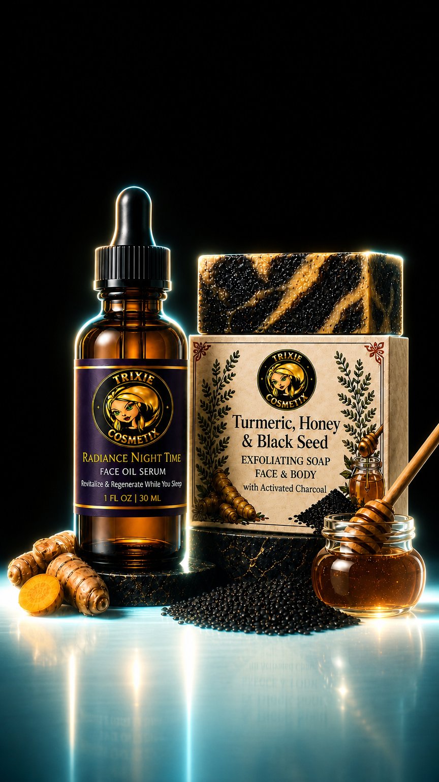 AI product shot of Night Glow Ritual